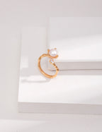 Wavecrest Pearl Open Ring