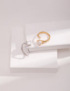 Wavecrest Pearl Open Ring