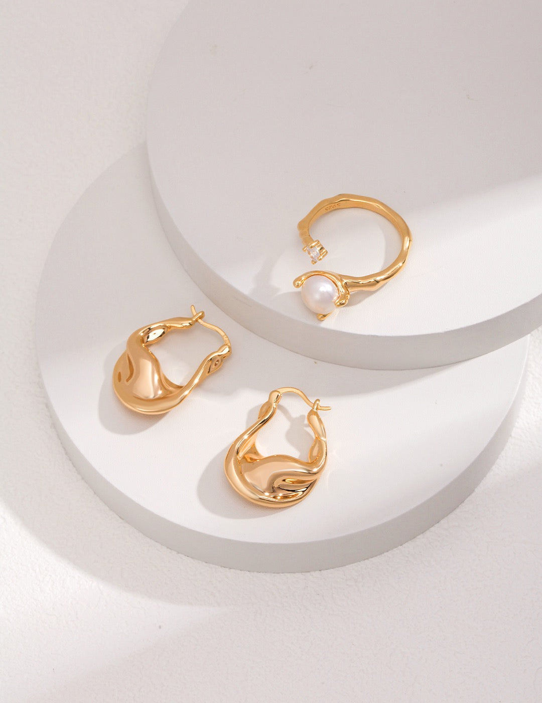 Wavecrest Pearl Open Ring