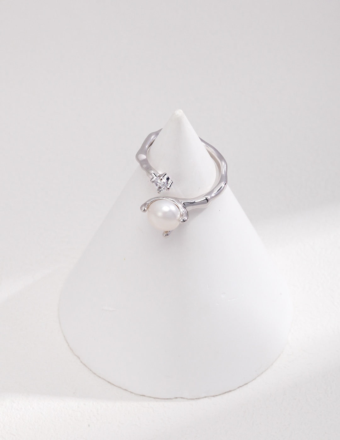Wavecrest Pearl Open Ring