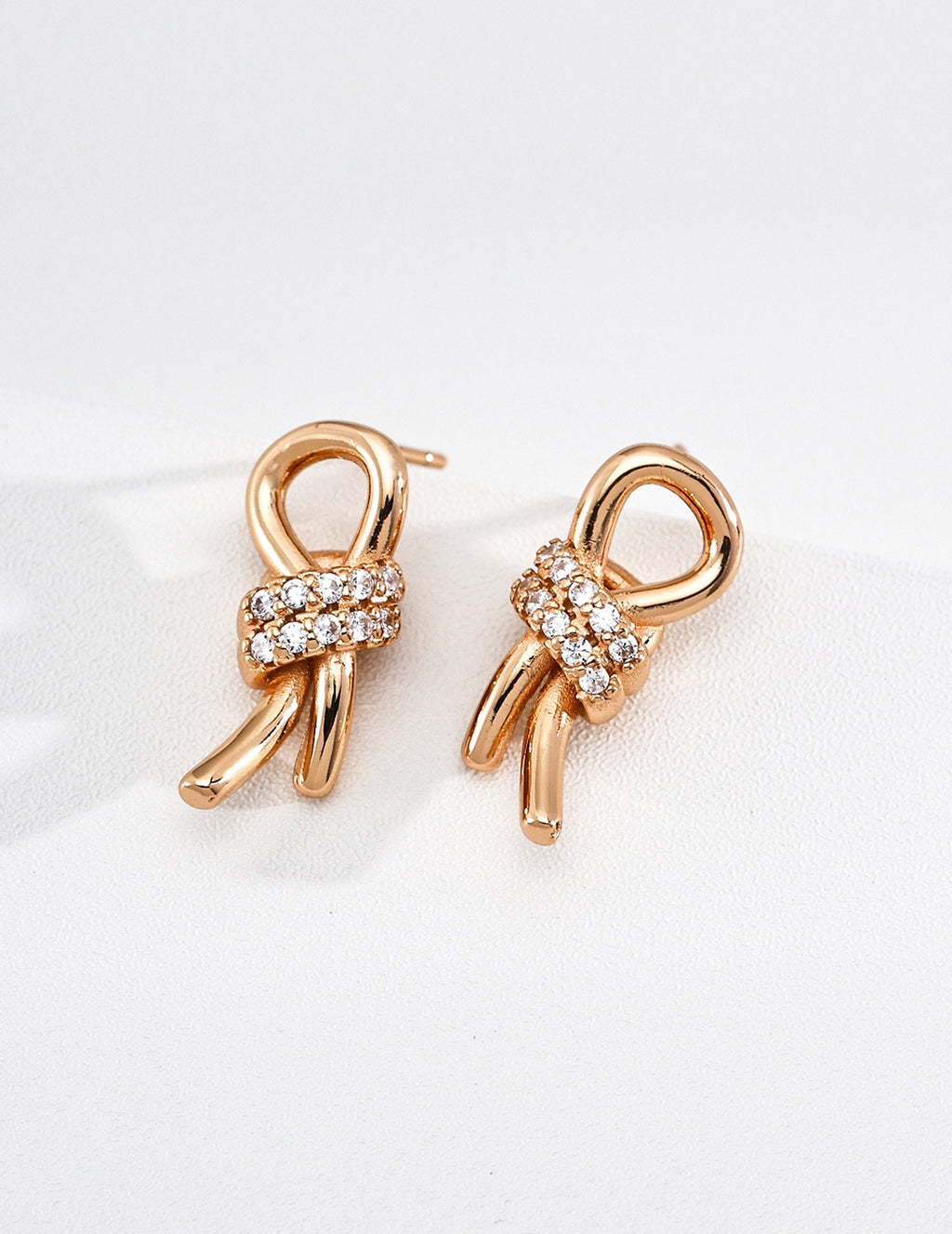 Infinity Knot Stud Earrings