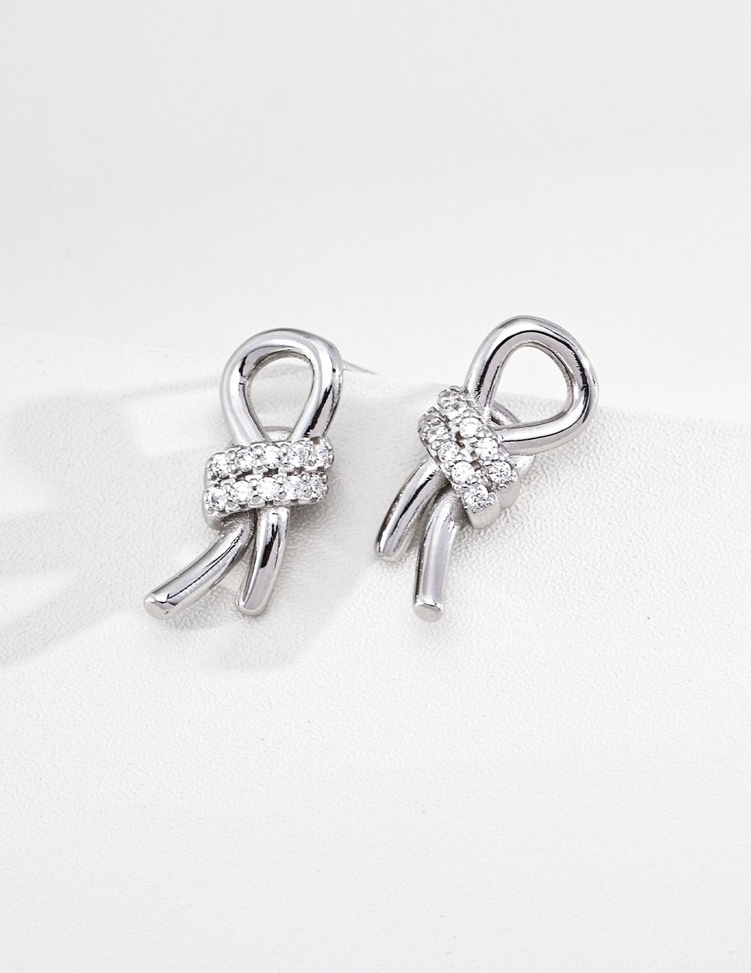 Infinity Knot Stud Earrings