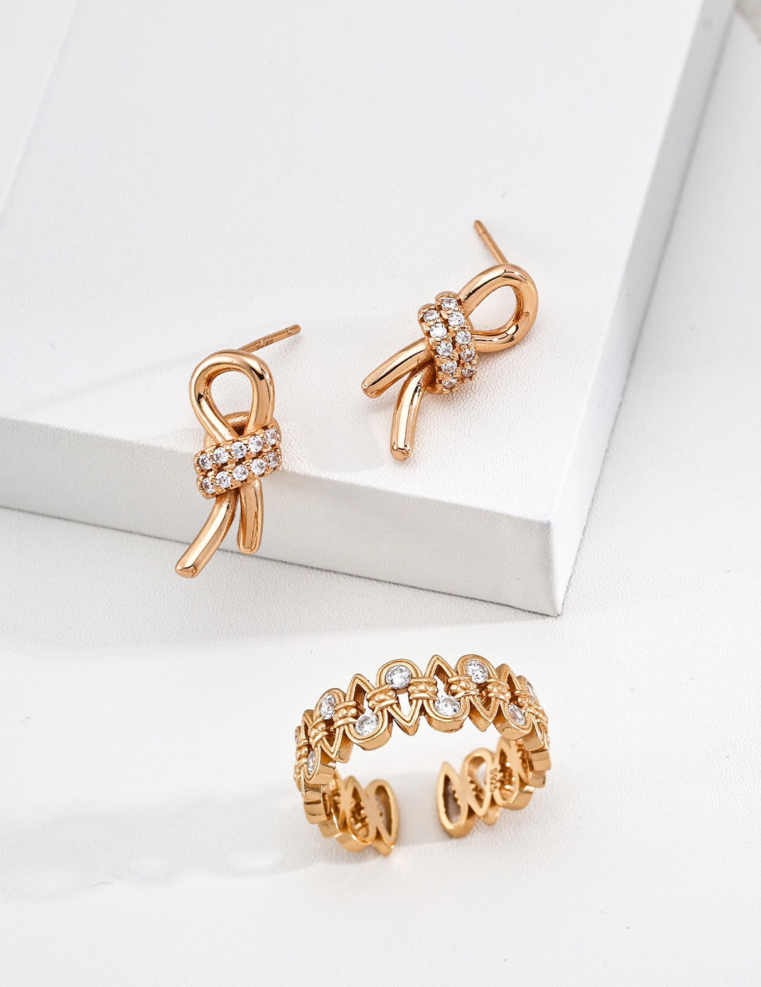 Infinity Knot Stud Earrings