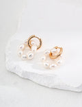 Halo Pearl Convertible Earrings