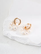 Halo Pearl Convertible Earrings