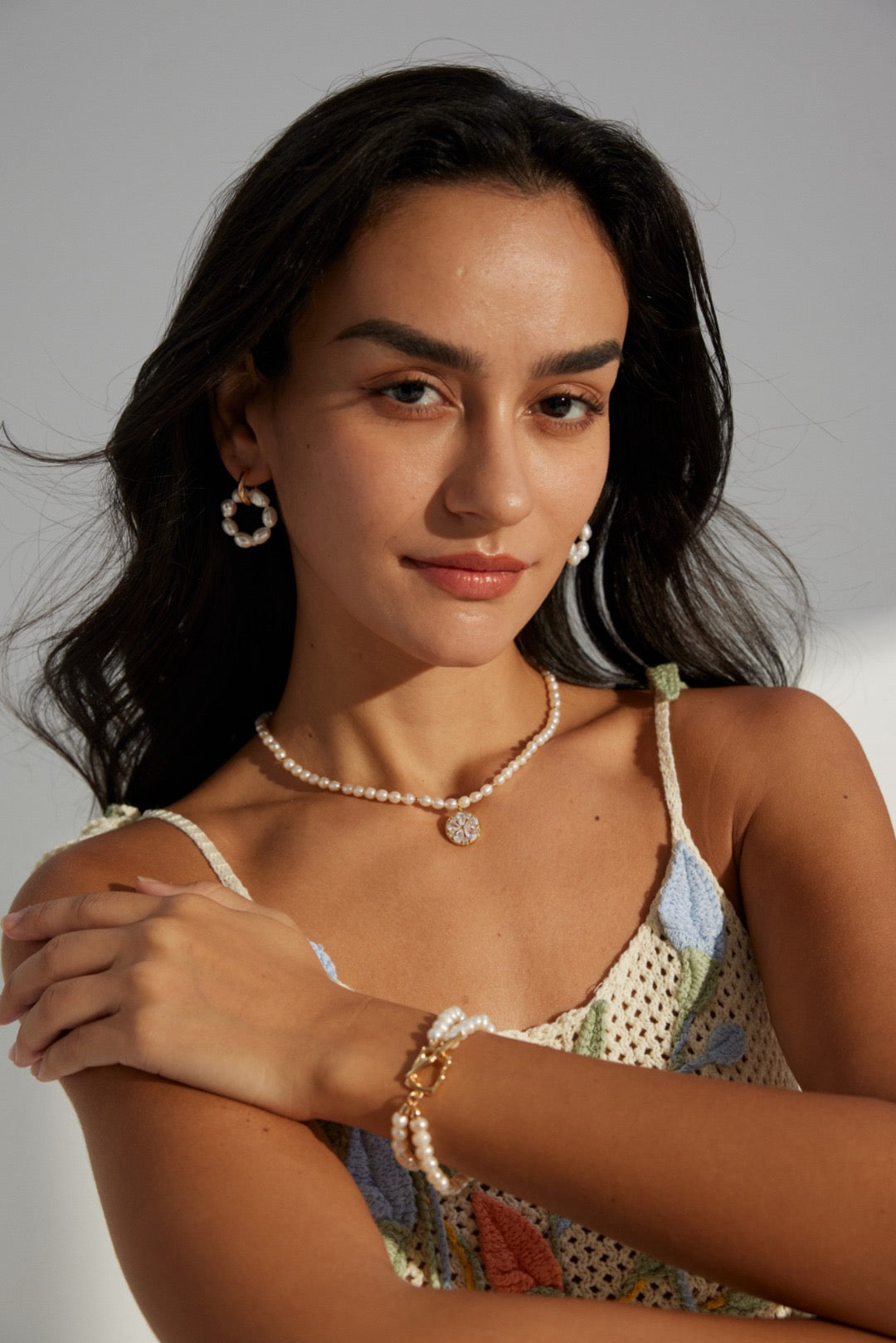 Halo Pearl Convertible Earrings