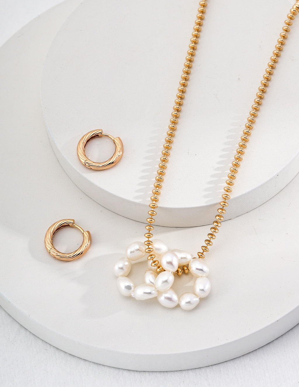 Halo Pearl Convertible Earrings