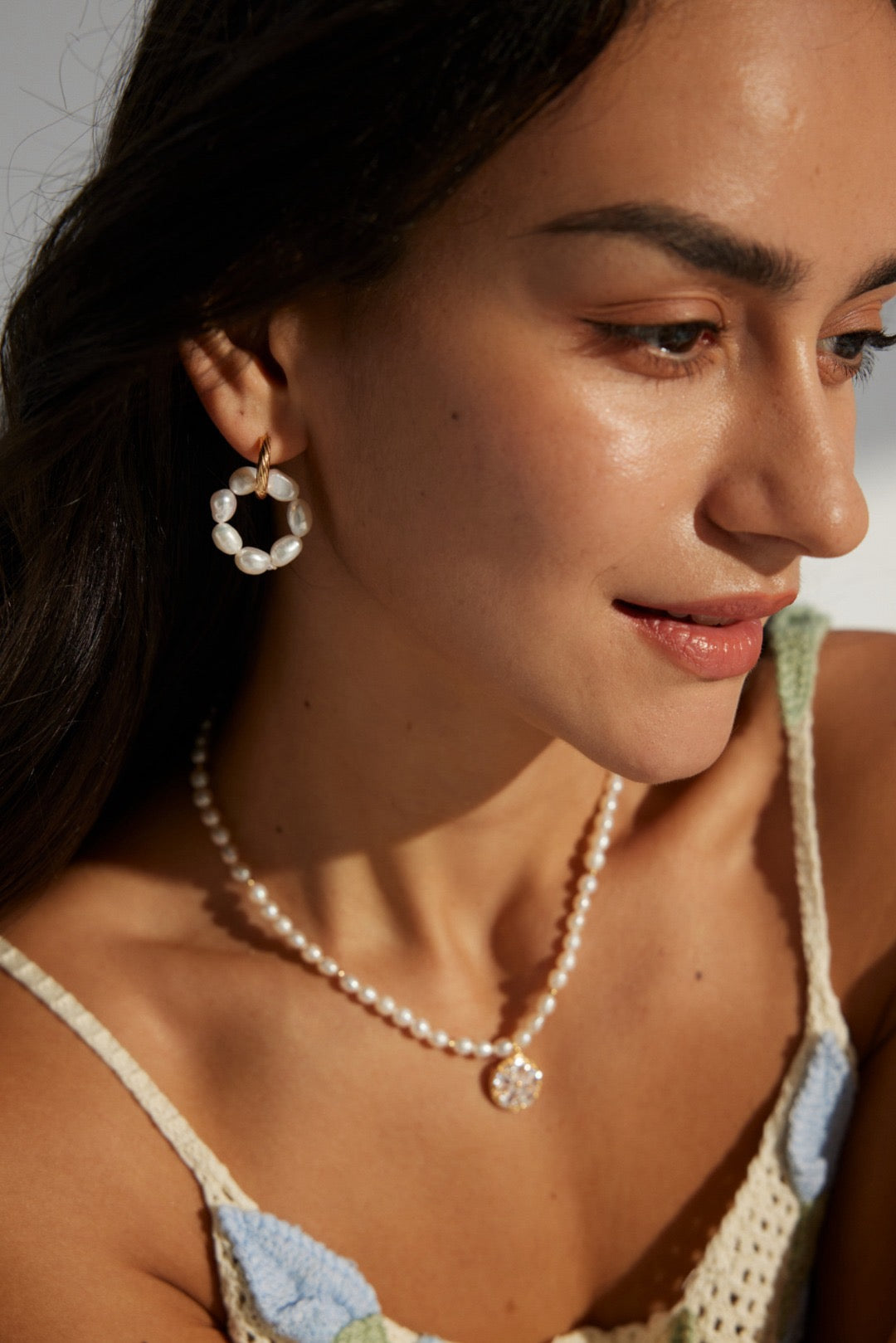 Halo Pearl Convertible Earrings