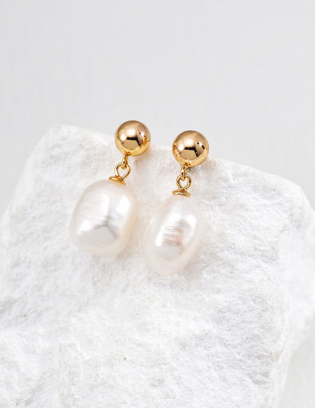 Baroque Pearl Drop Earrings