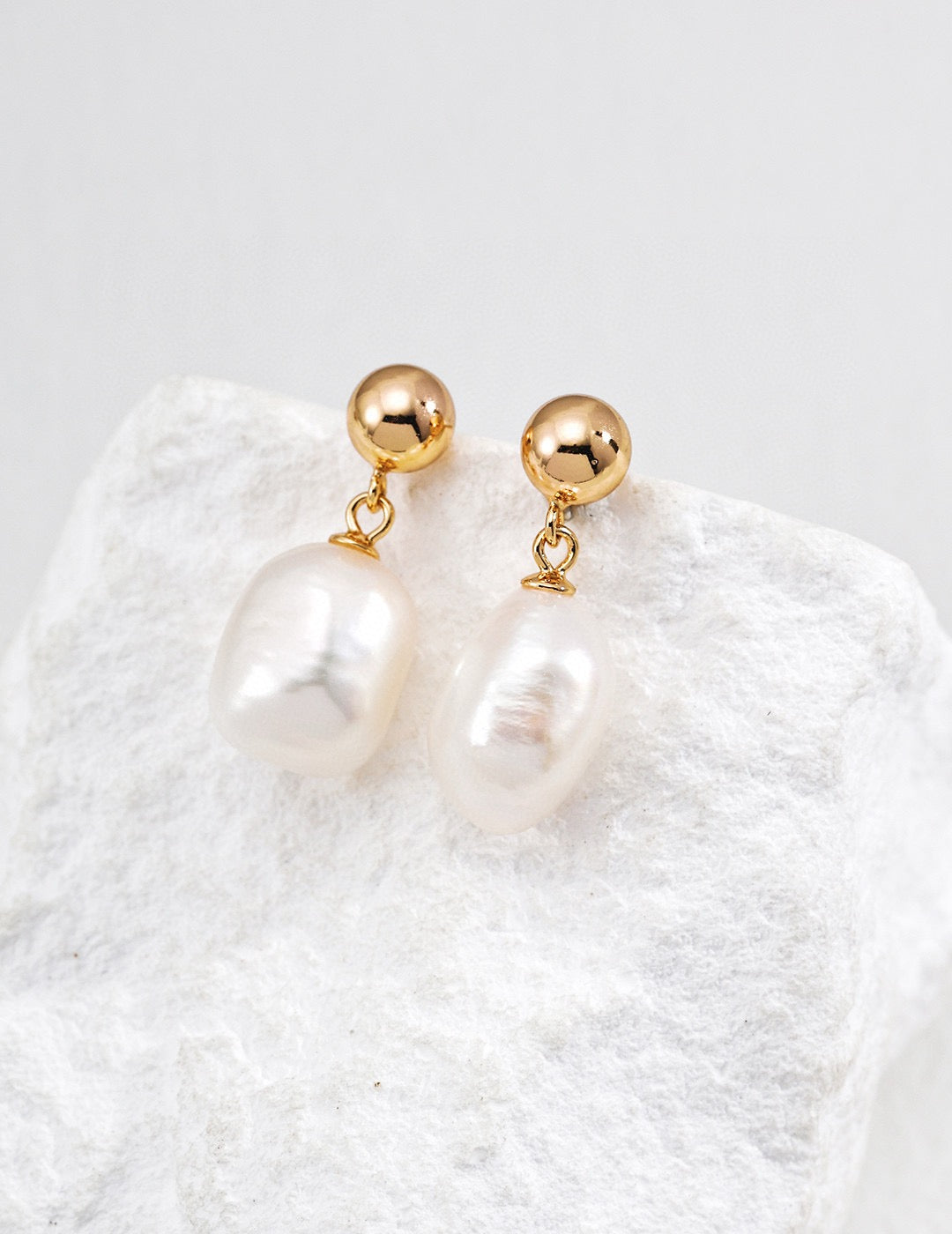 Baroque Pearl Drop Earrings