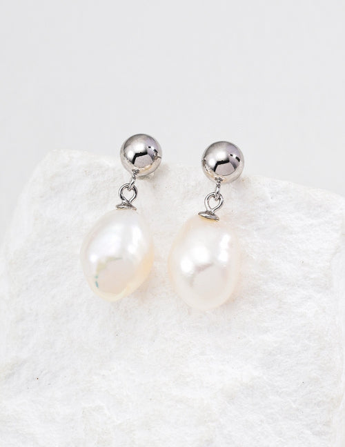 Baroque Pearl Drop Earrings