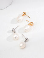 Baroque Pearl Drop Earrings