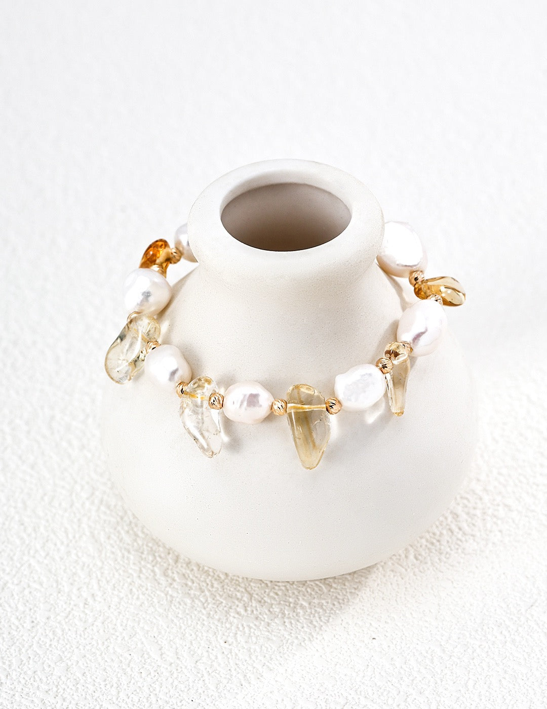 Golden Hour Pearl Bracelet