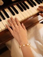 Golden Hour Pearl Bracelet