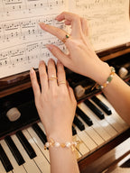 Golden Hour Pearl Bracelet