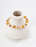 Champagne Amber Pearl Bracelet
