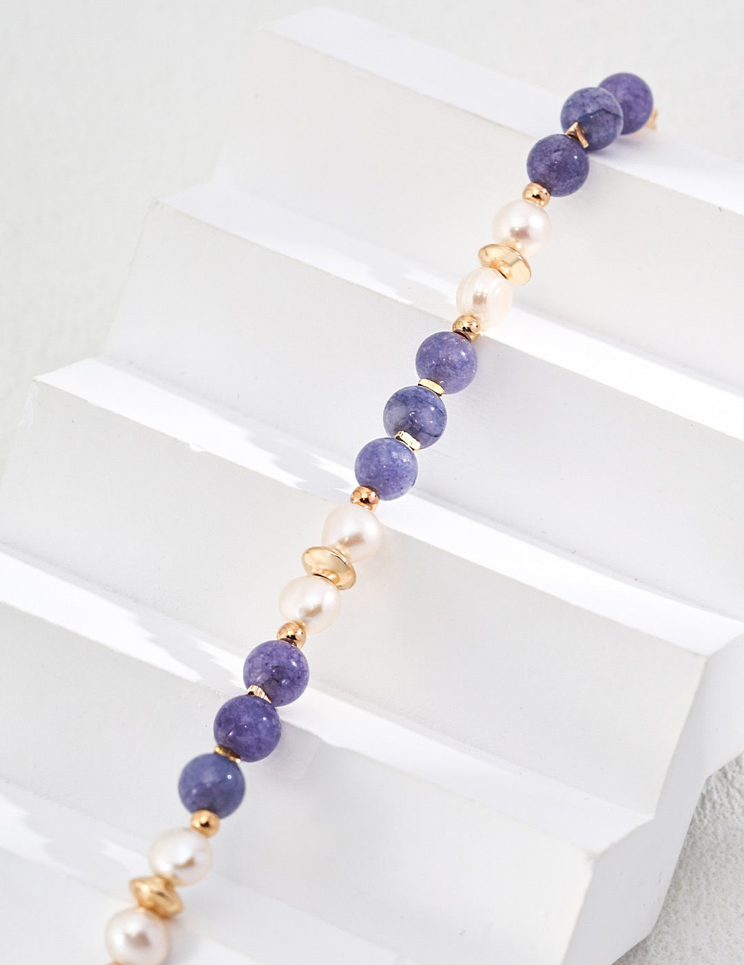 Lavender Pearl & Gemstone Bracelet