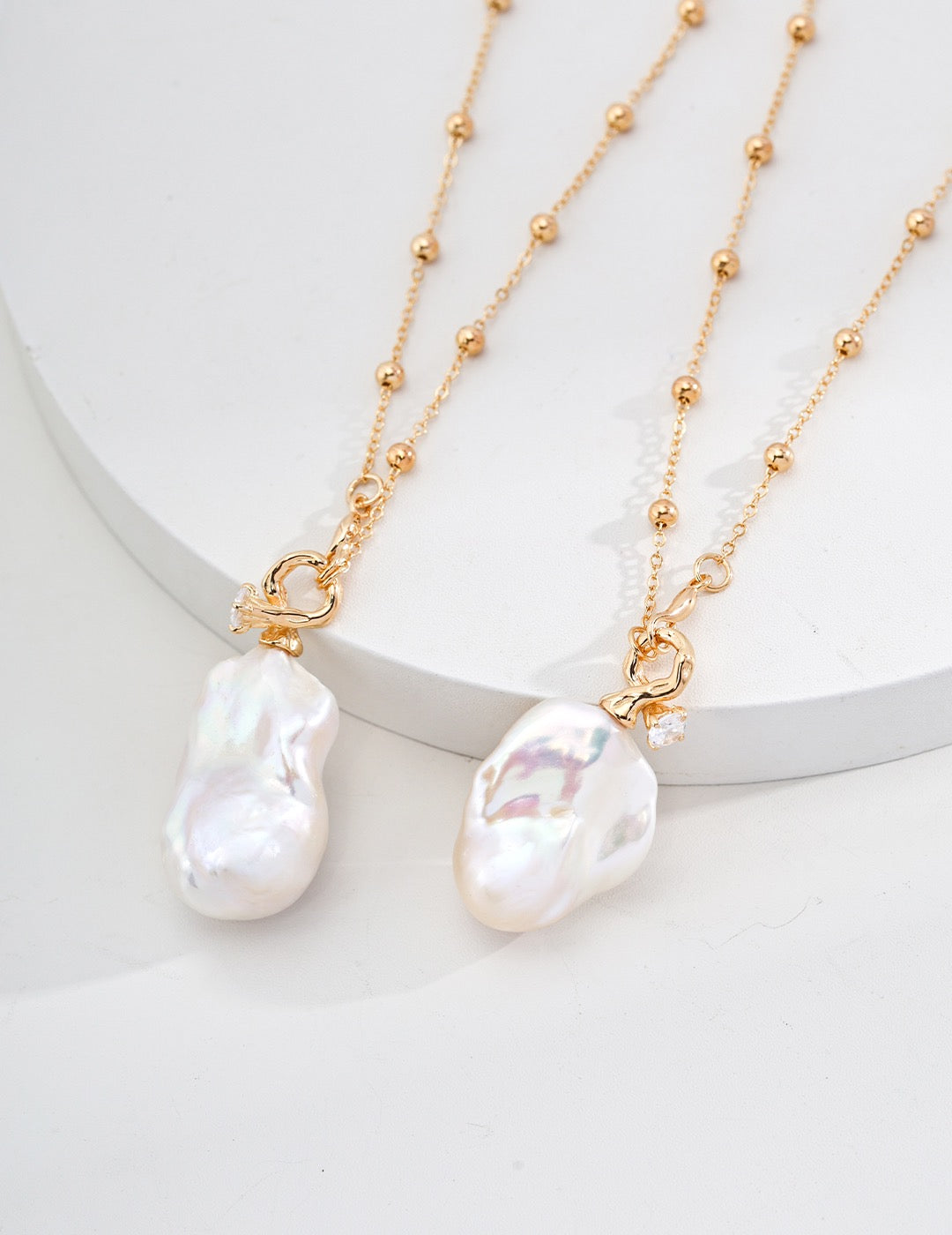 Luminous Baroque Pearl Necklace