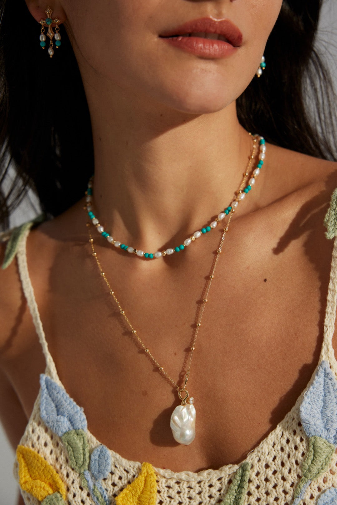 Luminous Baroque Pearl Necklace