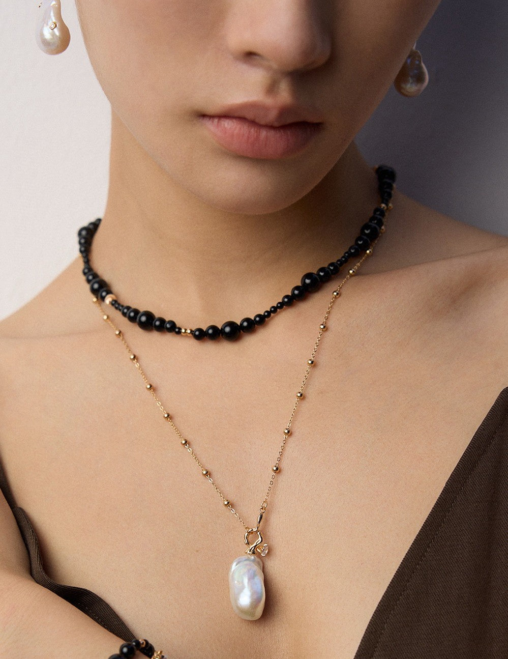 Luminous Baroque Pearl Necklace