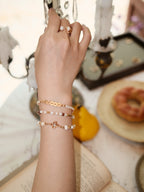 Molten Pearl Oval Ring