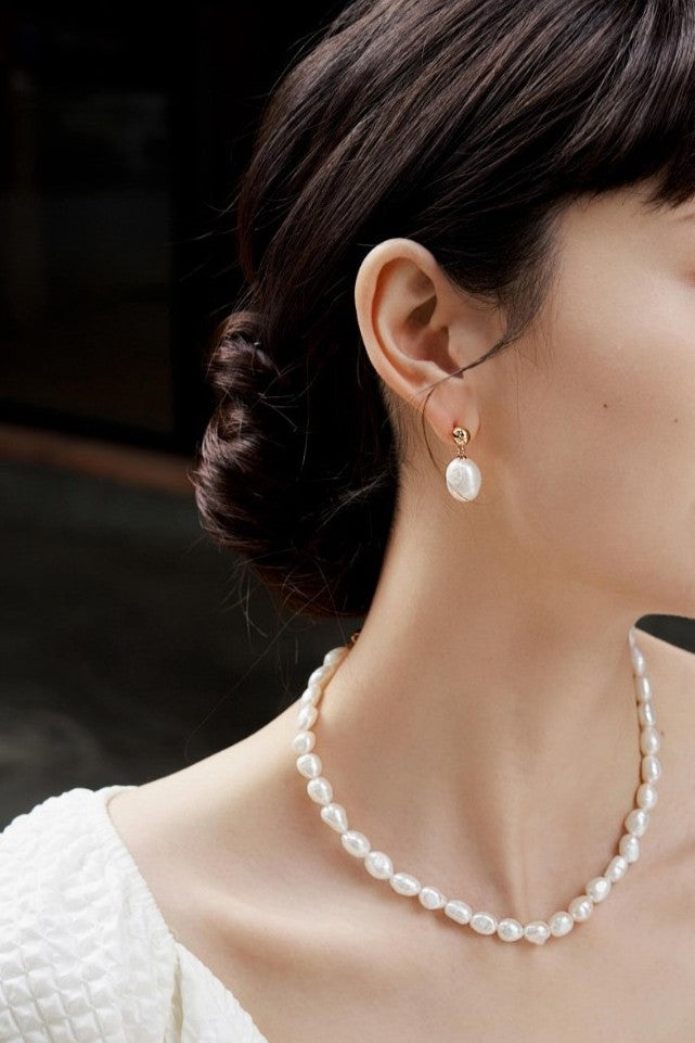 Baroque Pearl Drop Earrings
