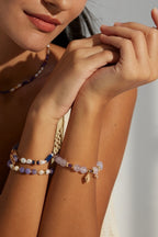 Lavender Pearl & Gemstone Bracelet